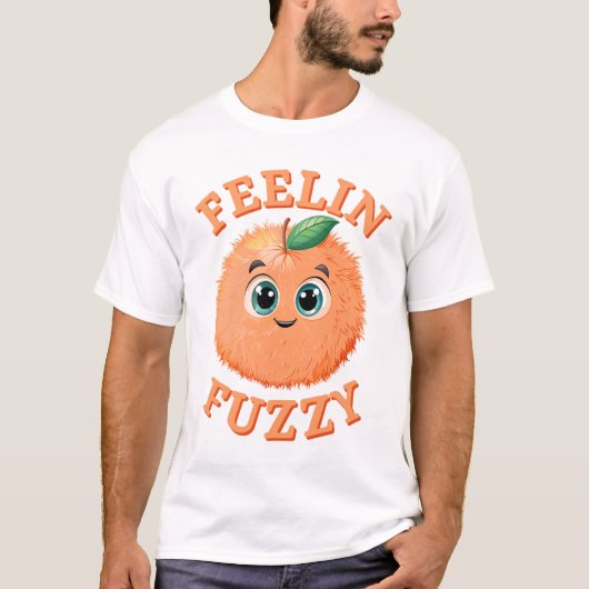 T-shirt Feelin Fuzzy Peach (Devant)