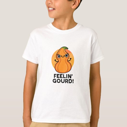 T-shirt Feelin Gourd Funny Veggie Pun (Devant)
