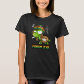 T-shirt Feelin' Irie Patois Jamaïcaine Tortue jamaïcaine (Devant)