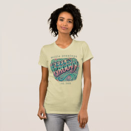 T-shirt Feelin' Super rétro les années 70 Vintage psychédé