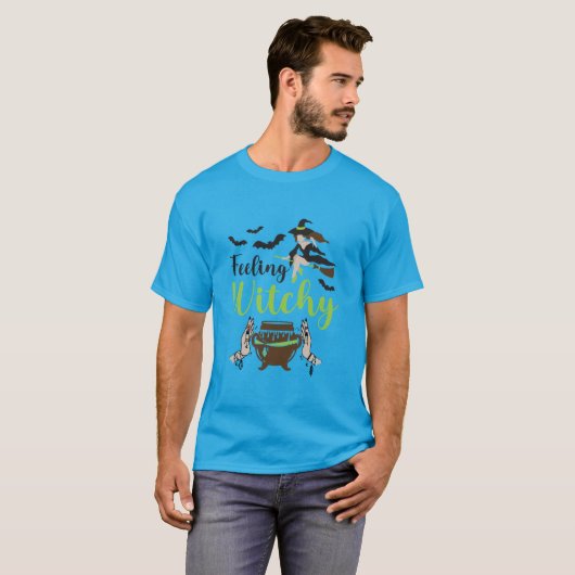 T-shirt Feeling witchy magic halloween (Devant entier)