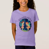 T-Shirt Fées de Forêt Enchantées mignonnes Nom pourpre (Devant)