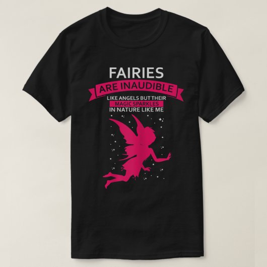T-shirt Fées Fées Angels Magiques Éperviers Citation, Fée (Design devant)