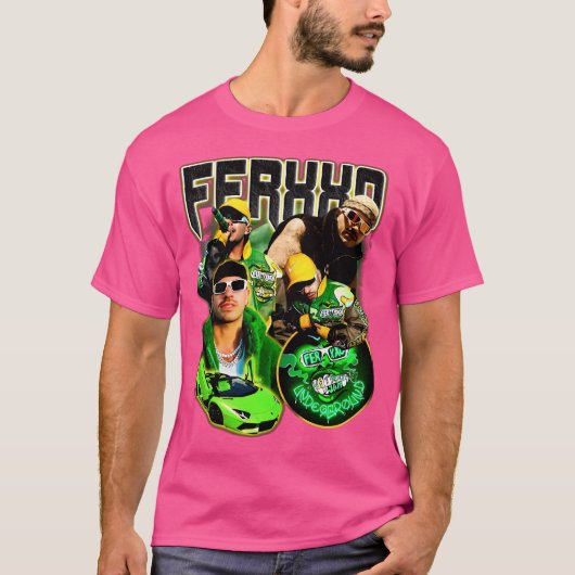 T-shirt Feid Ferxxo Green (Devant)