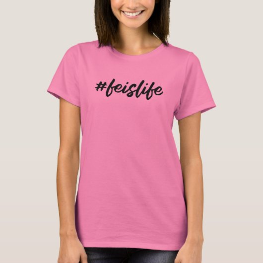 T-shirt #feislife - Black Cursive - Danse irlandaise (Devant)