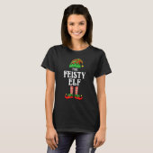 T-shirt Feisty Elf Matching Family Group Christmas Party P (Devant entier)