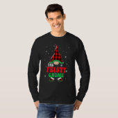 T-shirt Feisty Gnome Buffalo Plaid Matching Family Christm (Devant entier)