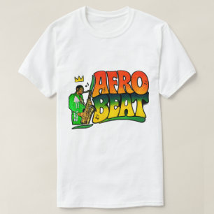 T-shirt Fela Kuti Afrobeat Rétro Typographie Musique Afric