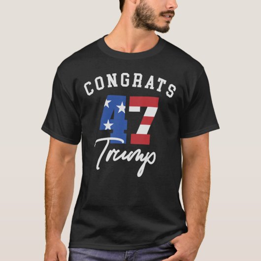 T-shirt Félicitations 47 Trump (Devant)