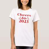 T-shirt Félicitations À 2023 Le Joyeux Nouvel An Féminin M (Devant)