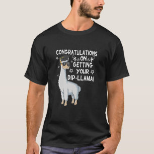 T-shirt Félicitations À Dip Llama Graduation Llama