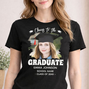 T-shirt Félicitations au diplômé - Photo personnalisée ave