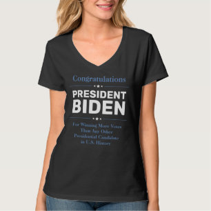T-shirt Félicitations au Président Biden Candidat le plus