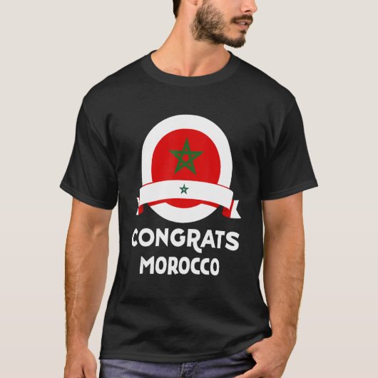 T-shirt Félicitations Maroc (Devant)