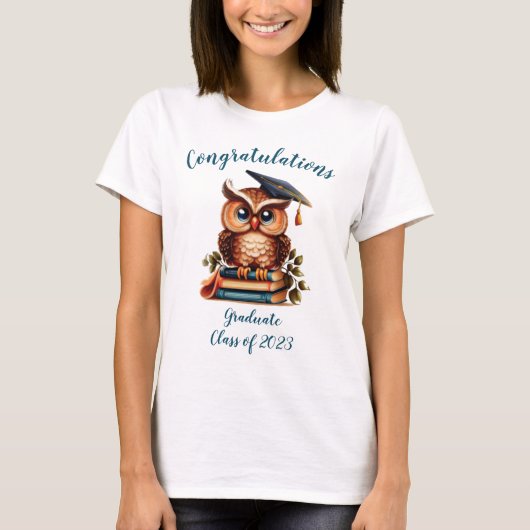 T-shirt Félicitations pour la graduation de Wise Owl (Devant)