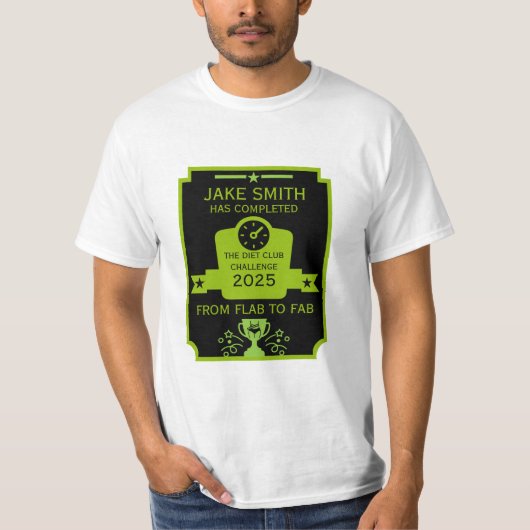 T-shirt Félicitations pour perte de poids (Devant)