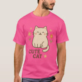 T-shirt Félin en fleurs (Devant)