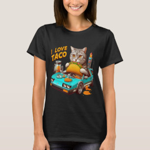 T-shirt Feline Fiesta I love Taco