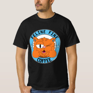 T-shirt FELINE FINE CAFÉ Dessin de chat Señor Gato™