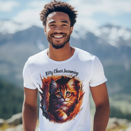 T-shirt Feline Frenzy : Kitty Chaos arrive !