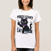 T-shirt Feline Gamer | Conception de jeu Cute Kitty (Devant)