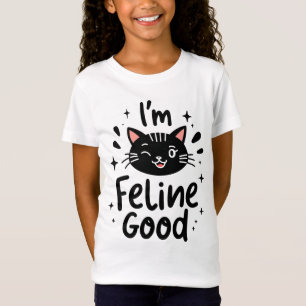 T-Shirt Feline Good Funny Chat