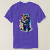 T-shirt Feline Groove Vector Abstrait Conception d'un kit  (Design devant)