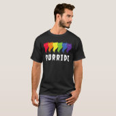T-shirt Feline He Purride Lgbt Gay Pride Cat (Devant entier)