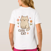 T-shirt Feline in Bloom (Dos)