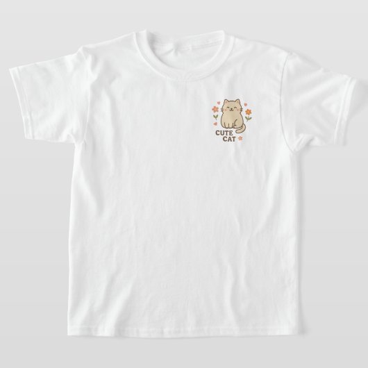 T-shirt Feline in Bloom (Poser)