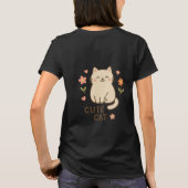 T-shirt Feline in Bloom (Dos)