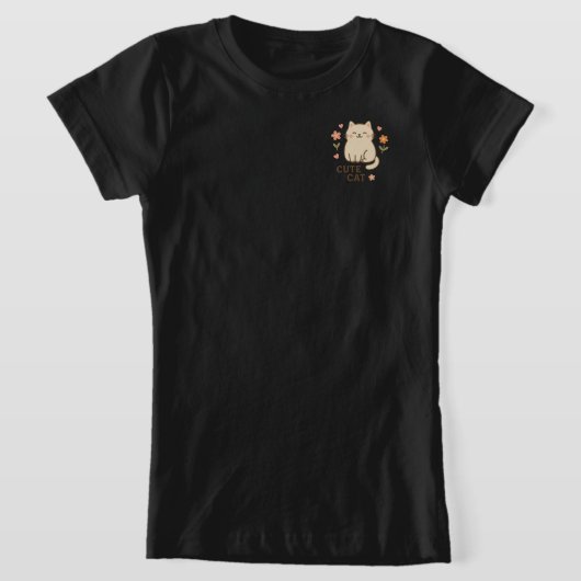 T-Shirt Feline in Bloom (Poser)