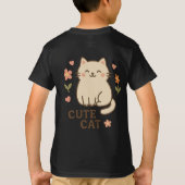 T-shirt Feline in Bloom (Dos)