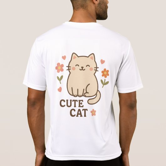 T-shirt Feline in Bloom (Dos)