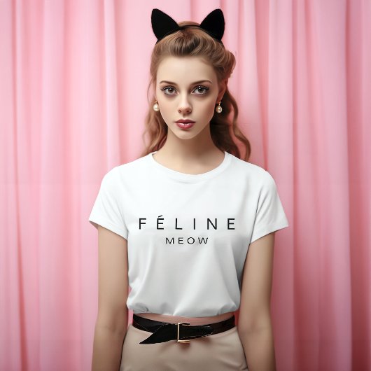 T-shirt Feline Meow