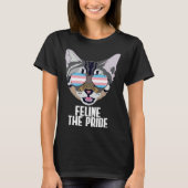 T-shirt Feline The Pride  Cat Trans Pride (Devant)