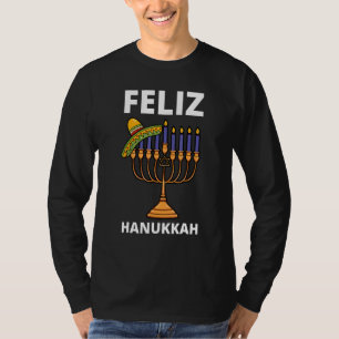 T-shirt Feliz Hanoukka Festival Mexicain Casquette Des Lum
