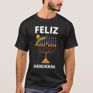 T-shirt Feliz Hanoukka Festival Mexicain Casquette Des Lum