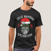 T-shirt Feliz Navidad Achos Funny Spanish Merry Christmas (Devant)
