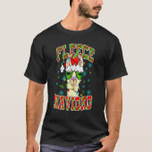 T-shirt Féliz Navidad Alpaca Llama Merry Christmas (Devant)
