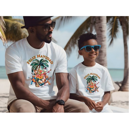 T-shirt Feliz Navidad Chicken et la Gang