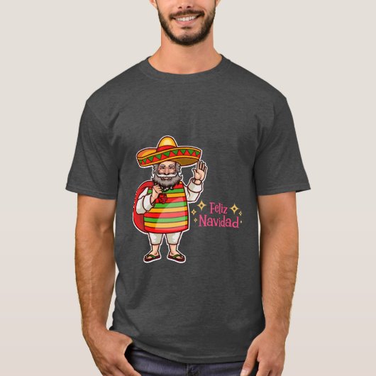 T-shirt Feliz Navidad Christmas Shirt (Devant)