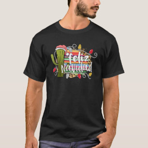 T-shirt Feliz Navidad Espagnol Joyeux Noël Funky Christ