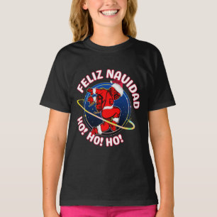 T-SHIRT FELIZ NAVIDAD FUNNY PÈRE NOËL ASTRONAUT