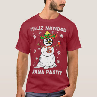 T-shirt Feliz Navidad Juana Cool de fête Cadeaux mexicains