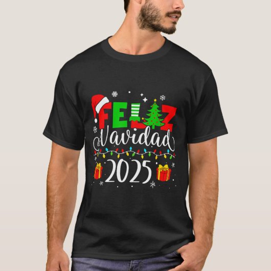 T-shirt Feliz Navidad Matching Family Spanish Christmas Me (Devant)