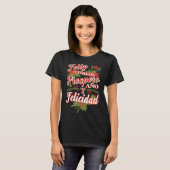 T-shirt Feliz Navidad Prospero Ano Y Felicidad (Devant entier)