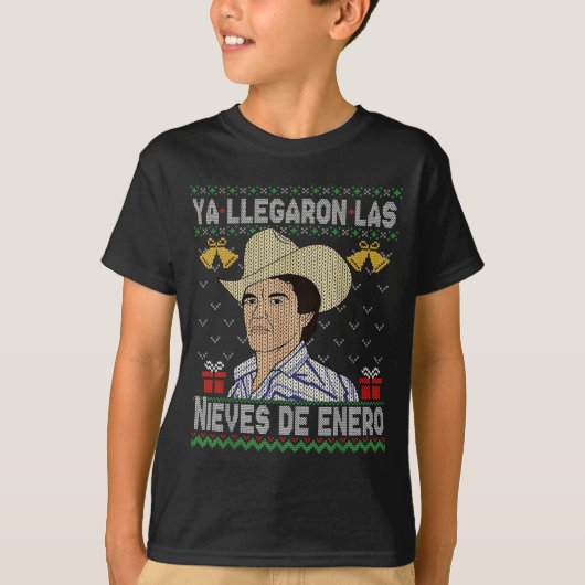 T-shirt Feliz Navidad Spanish Las Nieves De Enero El Del C (Devant)