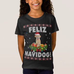 T-Shirt Feliz Navidog Labrador Retriever Dog laide laide