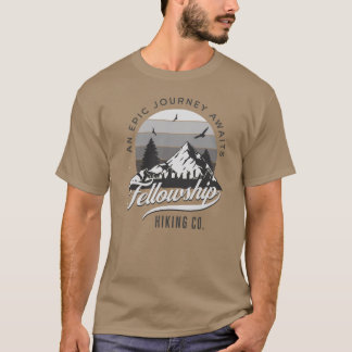 T-shirt Fellowship Hiking Co Un Voyage Épique Attend Distr
